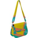 Geometric Design 02 Saddle Handbag View1