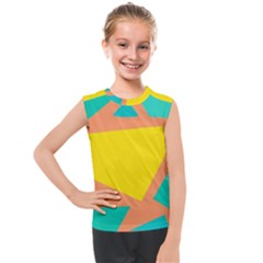 Geometric Design 02 Kids  Mesh Tank Top