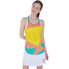 Geometric Design 02 Racer Back Mesh Tank Top