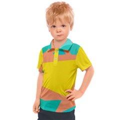 Geometric Design 02 Kids  Polo T-shirt