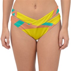 Geometric Design 02 Double Strap Halter Bikini Bottoms