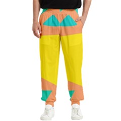 Geometric Design 02 Men s Elastic Waist Pants