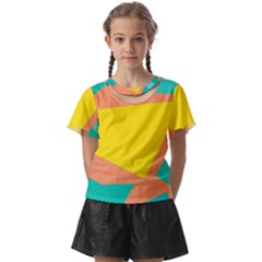 Geometric Design 02 Kids  Front Cut T-shirt