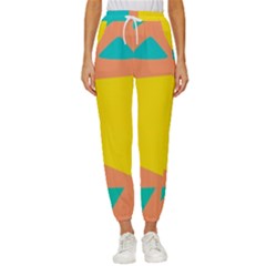 Geometric Design 02 Women s Cropped Drawstring Pants