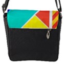 Geometric  Design 04 Flap Closure Messenger Bag (S) View1