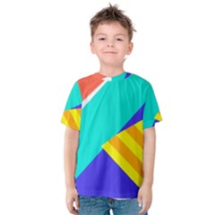 Geometric  Design 04 Kids  Cotton T-shirt