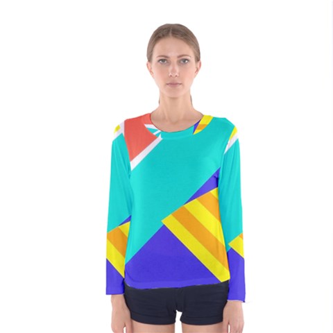 Geometric  Design 04 Women s Long Sleeve T-shirt by myclothy