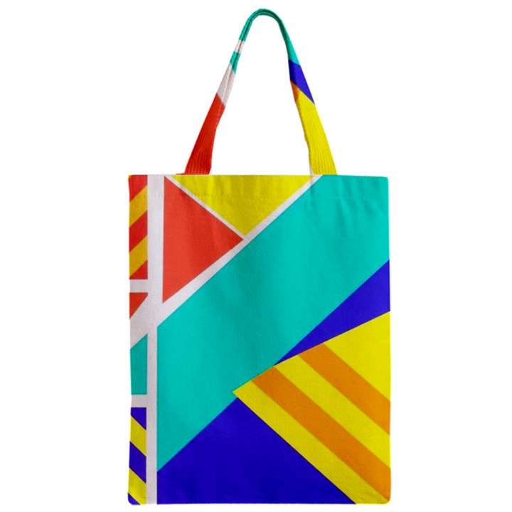 Geometric  Design 04 Zipper Classic Tote Bag