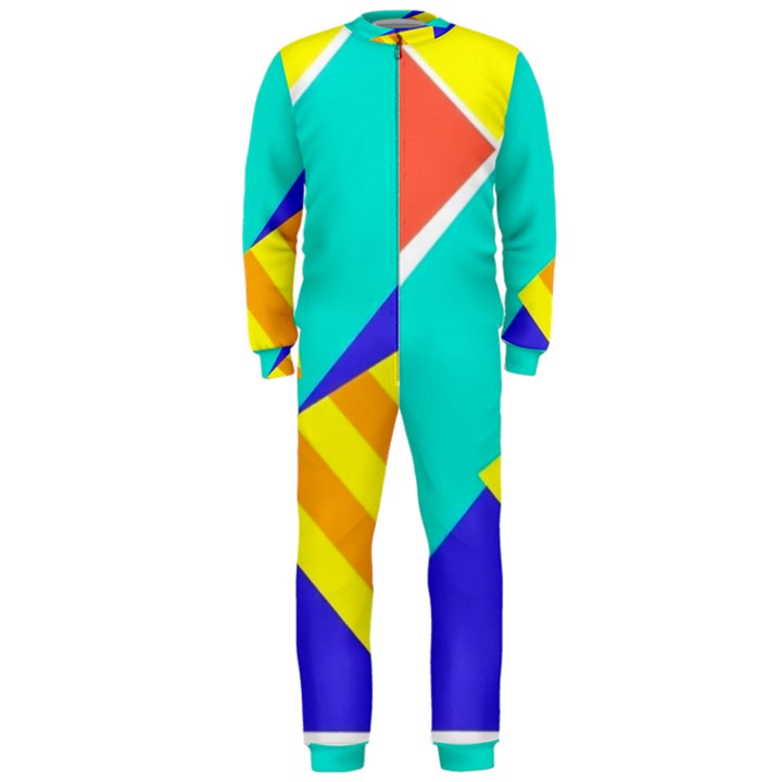 Geometric  Design 04 OnePiece Jumpsuit (Men)