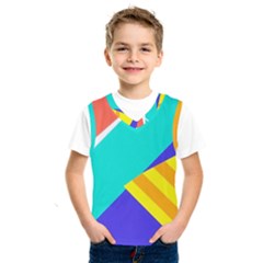 Geometric  Design 04 Kids  Basketball Tank Top