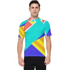 Geometric  Design 04 Men s Short Sleeve Rash Guard