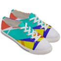 Geometric  Design 04 Women s Low Top Canvas Sneakers View3