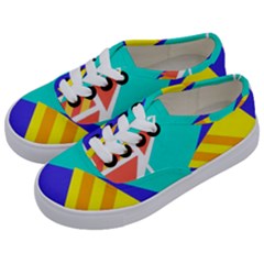 Geometric  Design 04 Kids  Classic Low Top Sneakers