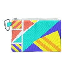 Geometric  Design 04 Canvas Cosmetic Bag (medium)