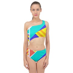 Geometric  Design 04 Spliced Up Two Piece Swimsuit