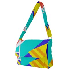 Geometric  Design 04 Full Print Messenger Bag (s) by myclothy