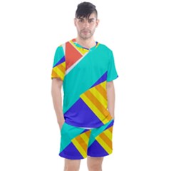 Geometric  Design 04 Men s Mesh T-shirt And Shorts Set