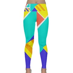 Geometric  Design 04 Lightweight Velour Classic Yoga Leggings