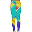 Geometric  Design 04 Lightweight Velour Classic Yoga Leggings View2