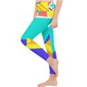 Geometric  Design 04 Lightweight Velour Classic Yoga Leggings View3