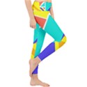 Geometric  Design 04 Lightweight Velour Classic Yoga Leggings View4