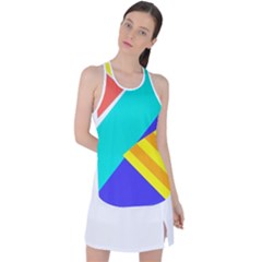 Geometric  Design 04 Racer Back Mesh Tank Top