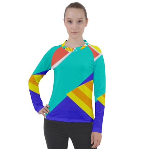 Geometric  Design 04 Women s Pique Long Sleeve T-shirt by myclothy