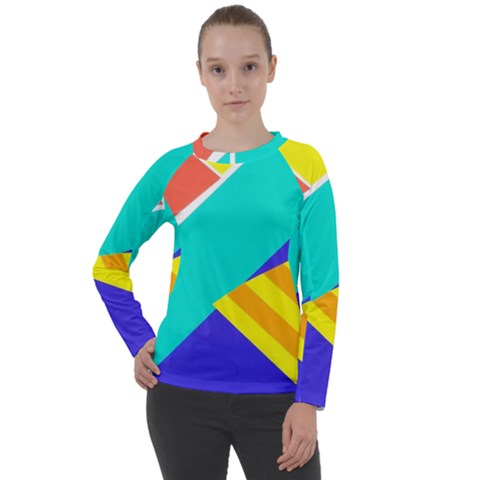 Geometric  Design 04 Women s Long Sleeve Raglan T-shirt by myclothy