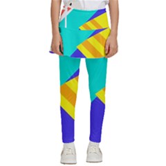 Geometric  Design 04 Kids  Skirted Pants