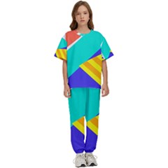 Geometric  Design 04 Kids  T-shirt And Pants Sports Set by myclothy