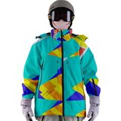 Geometric  Design 04 Women s Zip Ski And Snowboard Waterproof Breathable Jacket by myclothy