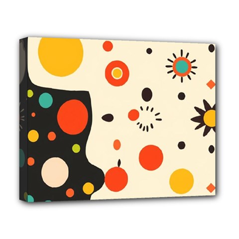 Geometric Design Deluxe Canvas 20  X 16  (stretched) by myclothy