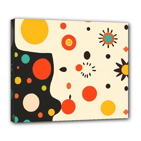 Geometric Design Deluxe Canvas 24  X 20  (stretched)