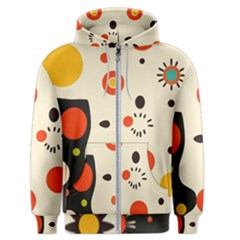 Geometric Design Men s Zipper Hoodie