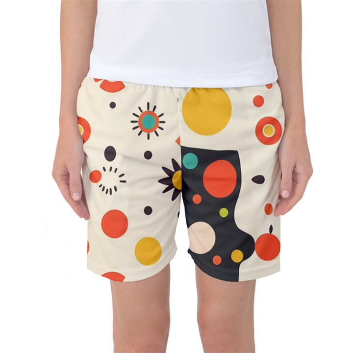 Geometric Design Women s Basketball Shorts