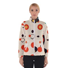 Geometric Design Women s Bomber Jacket