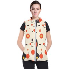 Geometric Design Women s Puffer Vest