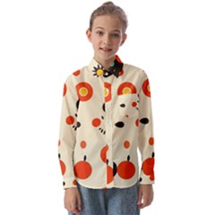 Geometric Design Kids  Long Sleeve Shirt