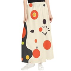 Geometric Design Maxi Chiffon Skirt