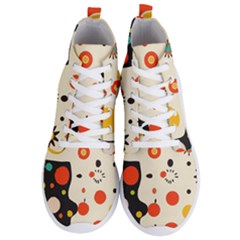 Geometric Design Men s Lightweight High Top Sneakers