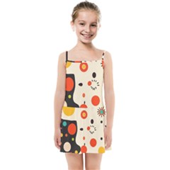 Geometric Design Kids  Summer Sun Dress