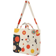 Geometric Design Square Shoulder Tote Bag