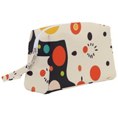 Geometric Design Wristlet Pouch Bag (large)