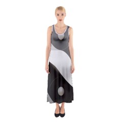 Geometric Design O6 Sleeveless Maxi Dress by myclothy