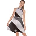 Geometric Design o6 Sleeveless Halter Neck A-Line Dress View1