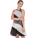 Geometric Design o6 Sleeveless Halter Neck A-Line Dress View2