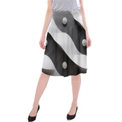 Geometric Design O6 Midi Beach Skirt