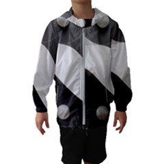 Geometric Design O6 Kids  Hooded Windbreaker