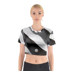 Geometric Design O6 Cotton Crop Top