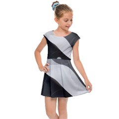 Geometric Design O6 Kids  Cap Sleeve Dress